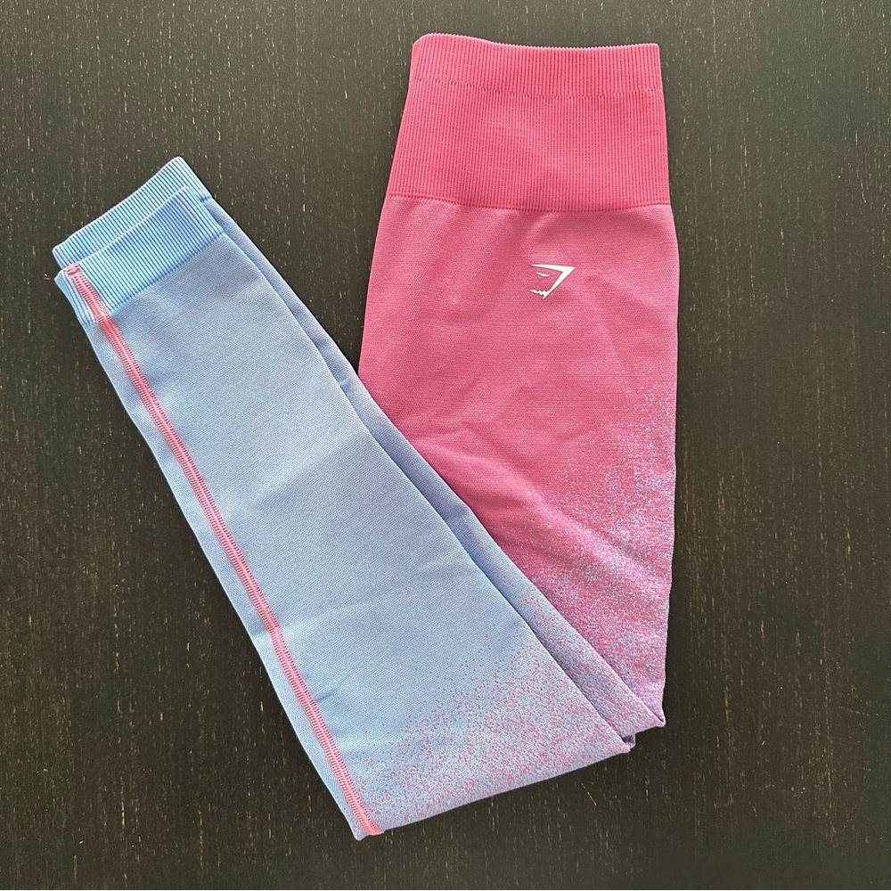 Gymshark Adapt Ombré Seamless Legging - Rose Pink/Light Blue